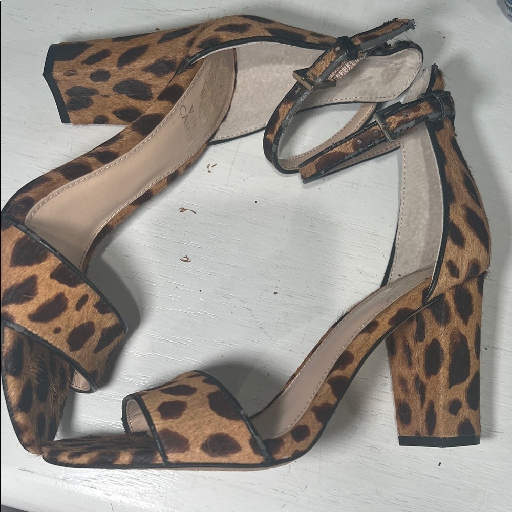 Vince Camuto Leopard Print Heels - Picture 6 of 8